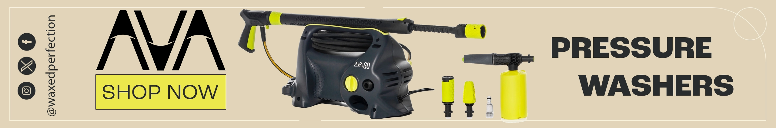 AVA Pressure Washers are made to last and to give you the new washing experience